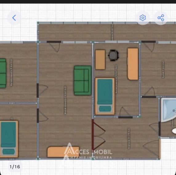 Buiucani, str. Calea Ieșilor, 3 camere + living!: 11