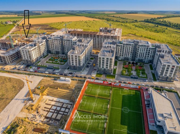 Colina Verde Residence! Новострой! Дурлешты, ул. Режеле Михай 1, 1 комната + гостиная. На этапе строительства!: 3