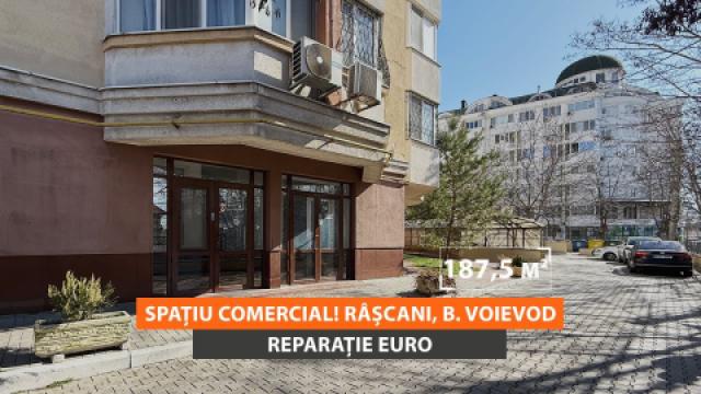 Rent! Commercial space, Rascani, Bogdan Voevod street, 187.5m2! Euro repair!: 0