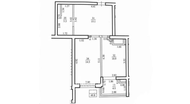 Exfactor! Bloc Nou! Buiucani, str. Vasile Lupu, 1 cameră + living. Varianta albă!: 9