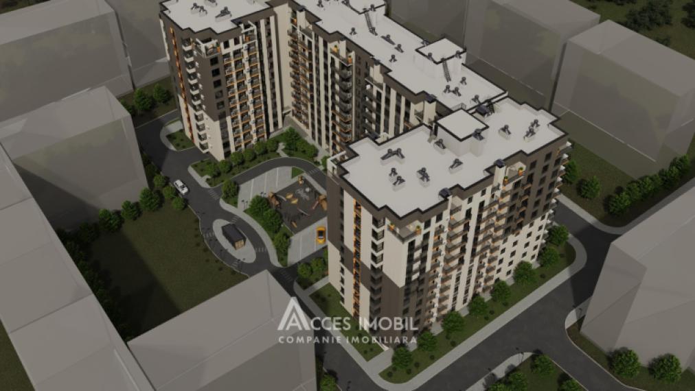 Solomon Construct! Bloc Nou! Durlești, str. Nicolae Dimo, 1 cameră + living! În construcție!: 2
