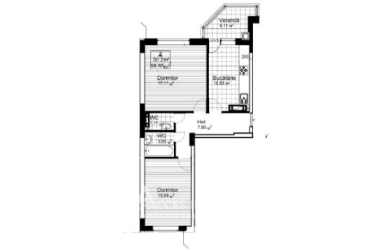 Bloc Nou! Ciorescu, str. Viilor, 2 camere + living. Varianta albă!: 7