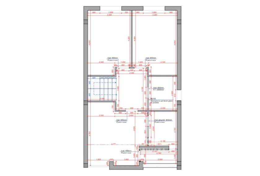 Casă în 2 niveluri! Durlești, str. Nicolae Gribov, 3 camere + living, 140m² + 4 ari. Varianta albă!: 22