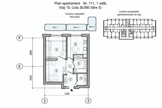 SkyHouse! Botanica, str. Cetatea Albă, 1 cameră + living! Varianta Albă!: 5