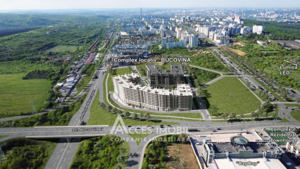 Estate Invest! Bloc Nou! Ciocana, str. Bucovina, 1 cameră + living. Varianta albă! Localizare de mijloc!: 1