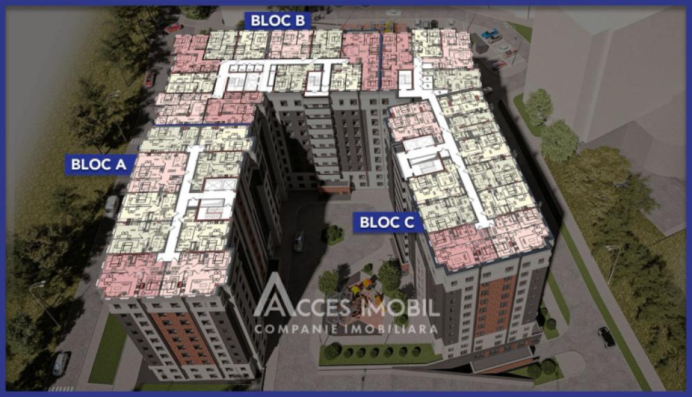 Estate Invest! Bloc Nou! Ciocana, str. Bucovina, 1 cameră + living. Varianta albă! Localizare de mijloc!: 3