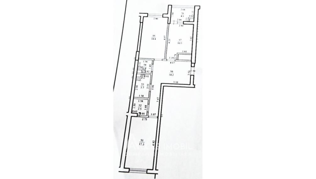 Exfactor! Bloc Nou! Ciocana, str. Nicolae Milescu Spătarul, 2 camere + living. Varianta albă!: 5