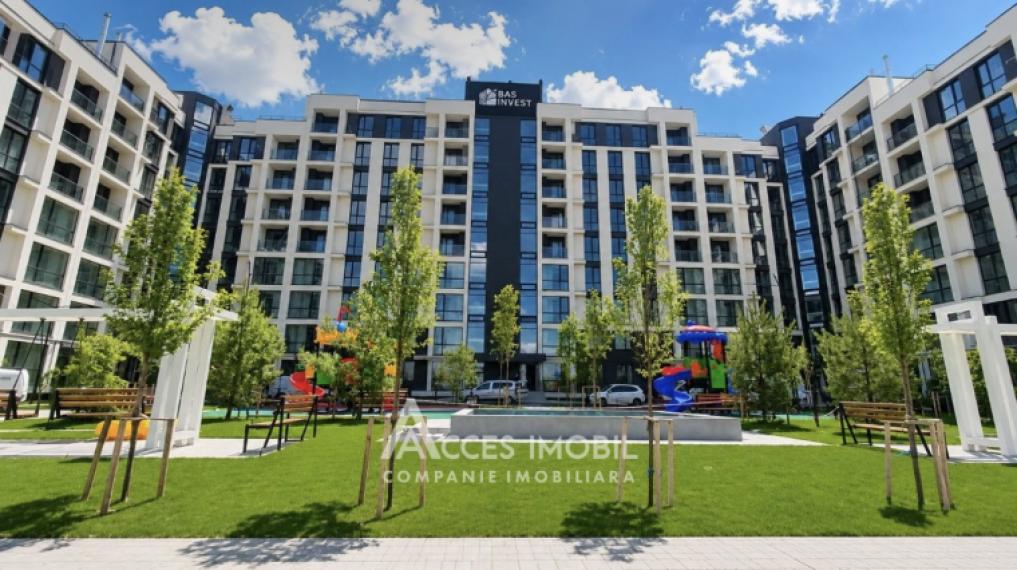 Bloc Nou! Durlești, str. Regina Elisabeta, 1 cameră + living. Euroreparație! De mijloc!: 9