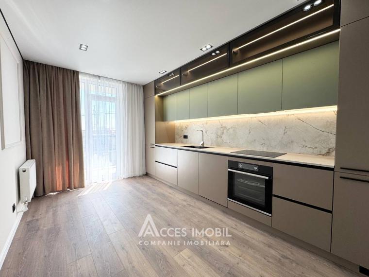 Bloc Nou! Durlești, str. Regina Elisabeta, 1 cameră + living. Euroreparație! De mijloc!: 6