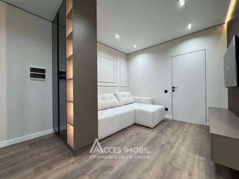Bloc Nou! Durlești, str. Regina Elisabeta, 1 cameră + living. Euroreparație! De mijloc!: 5