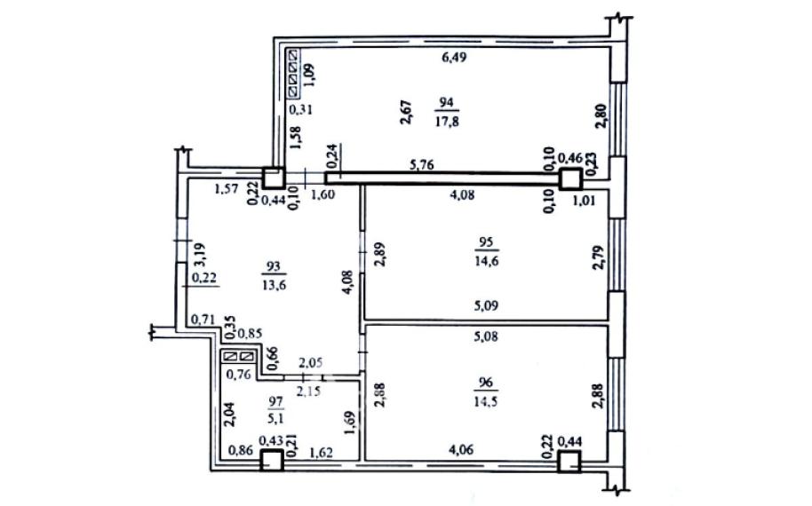 Bloc Nou! Durlești, str. Cartușa, 2 camere + living. Varianta albă!: 7