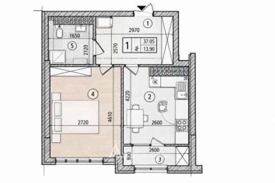 SkyHouse! Bloc Nou! Botanica, str. Cetatea Albă, 1 cameră. Varianta albă! Localizare de mijloc!: 2
