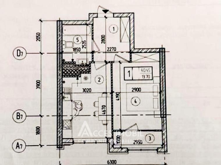 SkyHouse! Bloc Nou! Botanica, str. Cetatea Albă, 1 cameră. În construcție!: 3