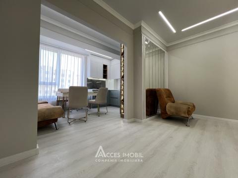 Estate Invest! Bloc Nou! Durlești, str. Atelierilor, 2 camere + living. Euroreparație!: 7