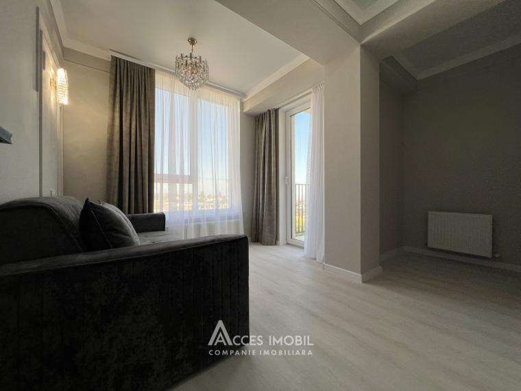 Estate Invest! Bloc Nou! Durlești, str. Atelierilor, 2 camere + living. Euroreparație!: 3