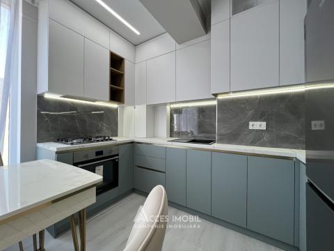 Estate Invest! Bloc Nou! Durlești, str. Atelierilor, 2 camere + living. Euroreparație!: 4