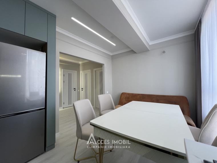 Estate Invest! Bloc Nou! Durlești, str. Atelierilor, 2 camere + living. Euroreparație!: 6