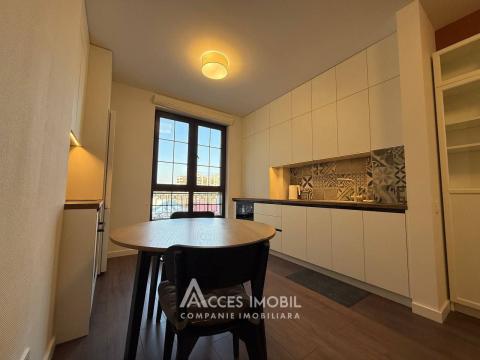 For Rent! New Block! Center, Al.cel Bun street, 1 room + living. Euro repair!: 6