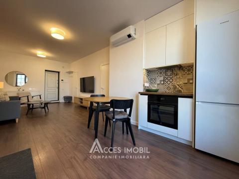 For Rent! New Block! Center, Al.cel Bun street, 1 room + living. Euro repair!: 8