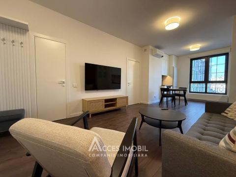 For Rent! New Block! Center, Al.cel Bun street, 1 room + living. Euro repair!: 4