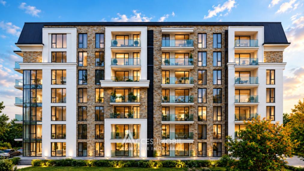 Bloc Nou în construcție! Durlești, str. Mihai Viteazul, 1 cameră + living.: 0