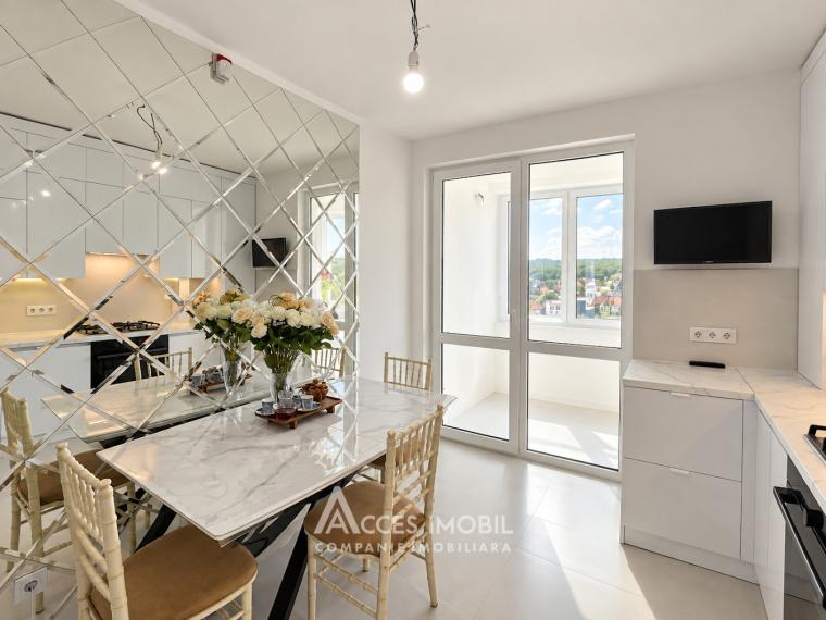 Exfactor! Bloc Nou! Buiucani, str. Ion Buzdugan, 2 camere + living. Euroreparație! Priveliște!: 2