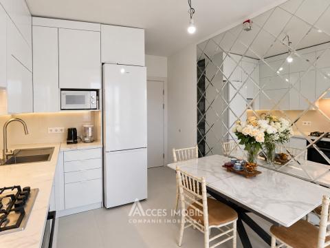 Exfactor! Bloc Nou! Buiucani, str. Ion Buzdugan, 2 camere + living. Euroreparație! Priveliște!: 5