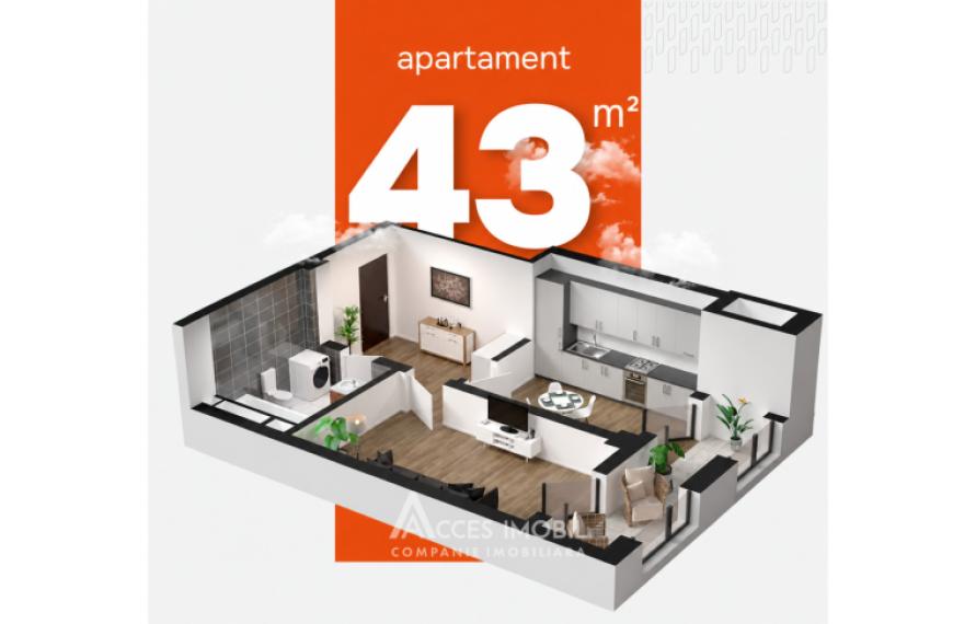 Bloc Nou! Râșcani, str. Tudor Vladimirescu, 1 cameră + living. În construcție! Localizare de mijloc!: 2