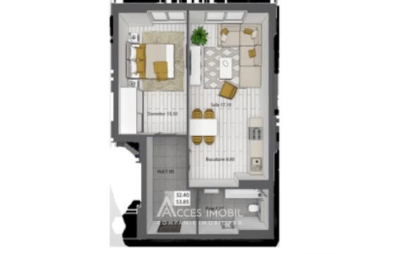 Inamstro! New Block! Buiucani, Ioana Radu street, 1 room. White Version!: 2