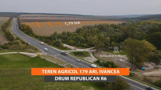 Teren agricol 179 ari, Ivancea, drum republican R6!: 0