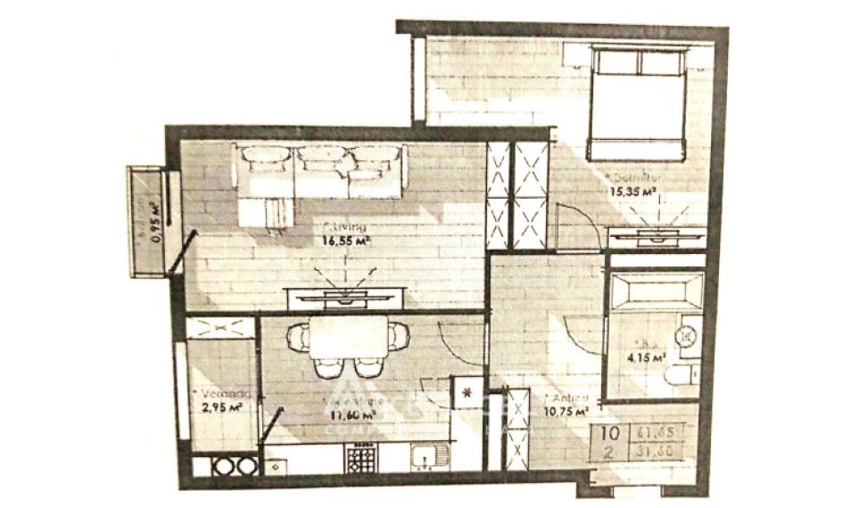 Lagmar! New Block! Râșcani, Cornești street, 2 rooms. White version!: 15