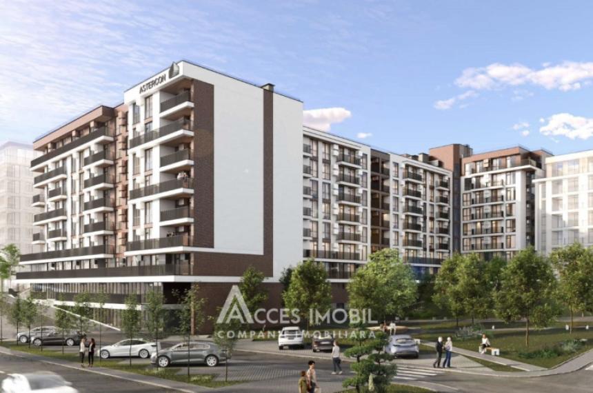 Astercon! New Block! Durlești, Durlești Street, 2 rooms + living room. White version!: 3