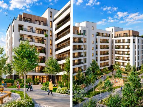 Penthouse Esterra Park! New Block! Durlești, Regele Carol Street. 2 rooms + living room and terrace. White Version!: 2
