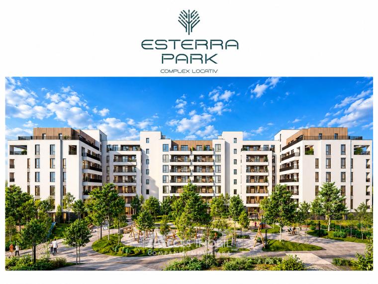 Penthouse Esterra Park! New Block! Durlești, Regele Carol Street. 2 rooms + living room and terrace. White Version!: 3