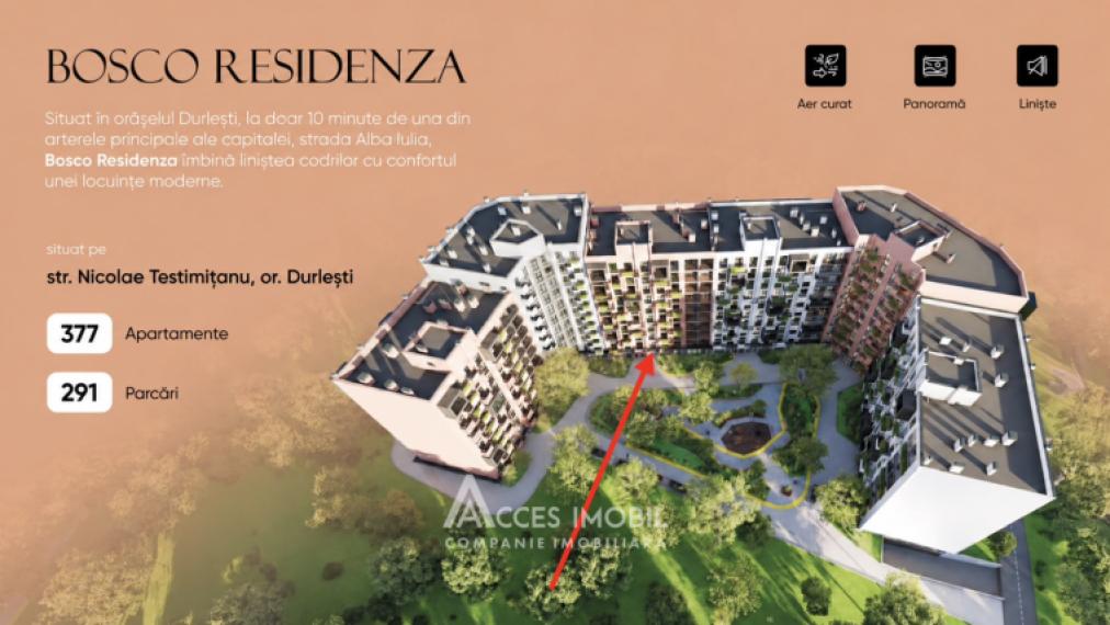 Bloc Nou! Durlești, str. Nicolae Testemițanu, 2 camere + living. În construcție!: 4