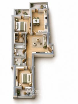 Bloc Nou în construcție! Durlești, str. Nicolae Testemițanu, 2 camere + living. Priveliște!: 6