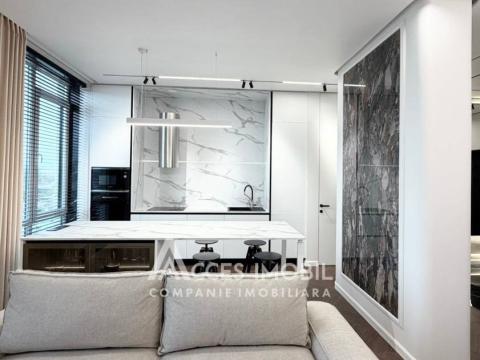 Chirie! Bloc Nou! Inamstro, Centru, str. Mihai Eminescu, 1 cameră + living. Reparație Premium!: 1