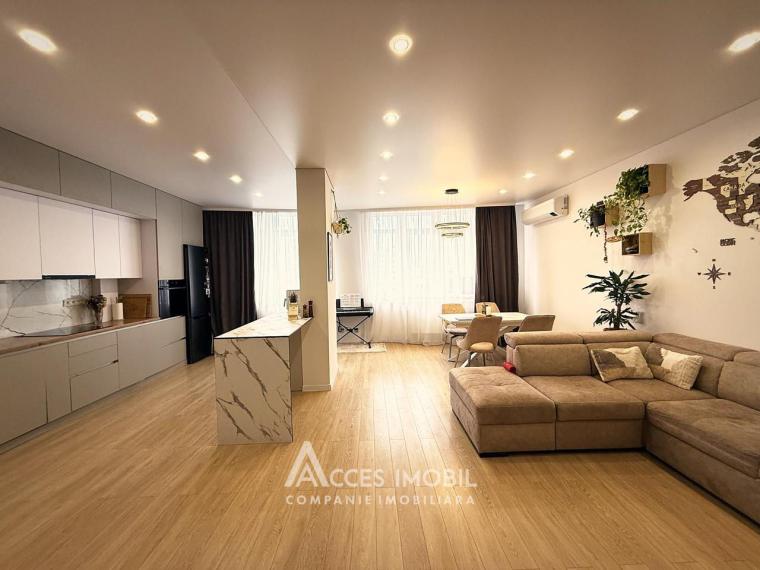 New Block! Centru, Moara Roșie Street, 1 room + living room. Eurorepair!: 0