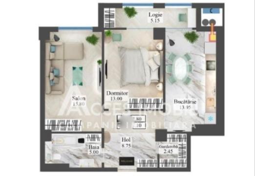 Newton House! New Block! Botanica, Gradina Botanica Street, 2 rooms. White Version!: 2