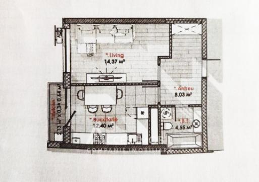 New Block! Telecenter, Hincesti street, 1 room. White Version!: 3