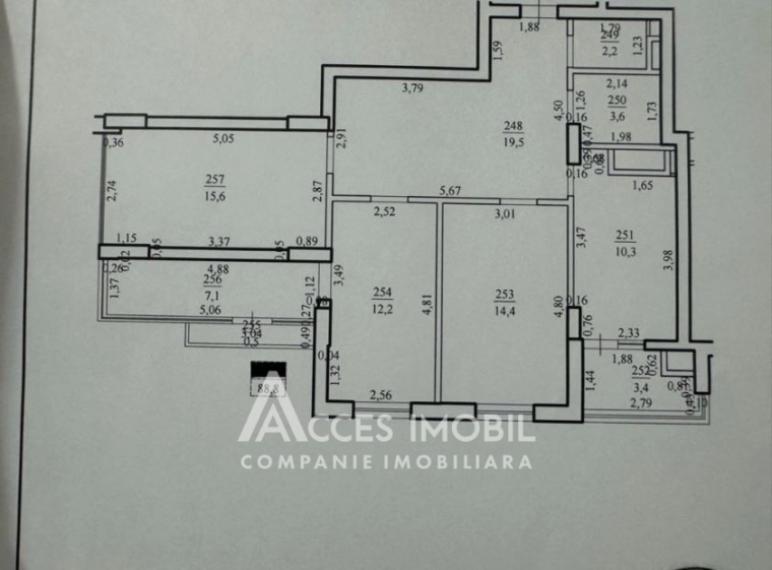 Exfactor! Bloc Nou! Buiucani, str. Ion Buzdugan, 3 camere + living. Varianta albă! Priveliște!: 1