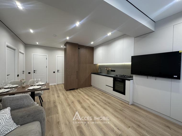 Estate Invest! Bloc Nou! Durlești, str. Ialoveni, 2 camere + living. Euroreparație!: 2