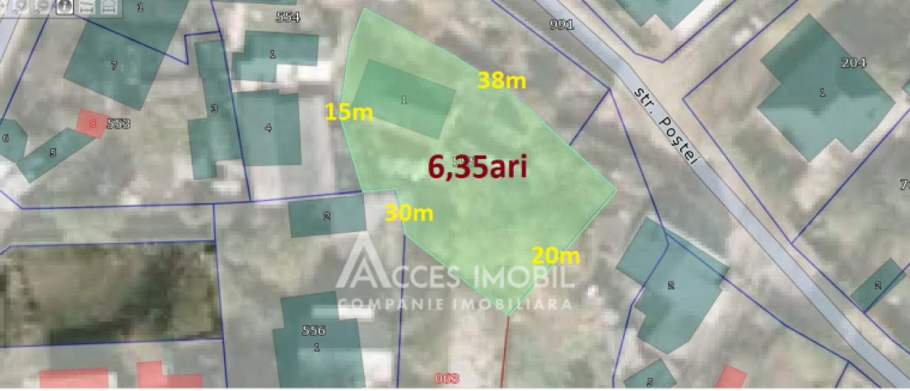 Lot de teren pentru construcții, 6 ari! str. Poștei, Poșta Veche!: 6