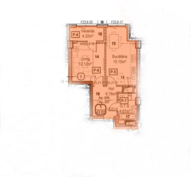 Horus City! Rascani, Tudor Vladimirescu street, 1 room + living. White version!: 1