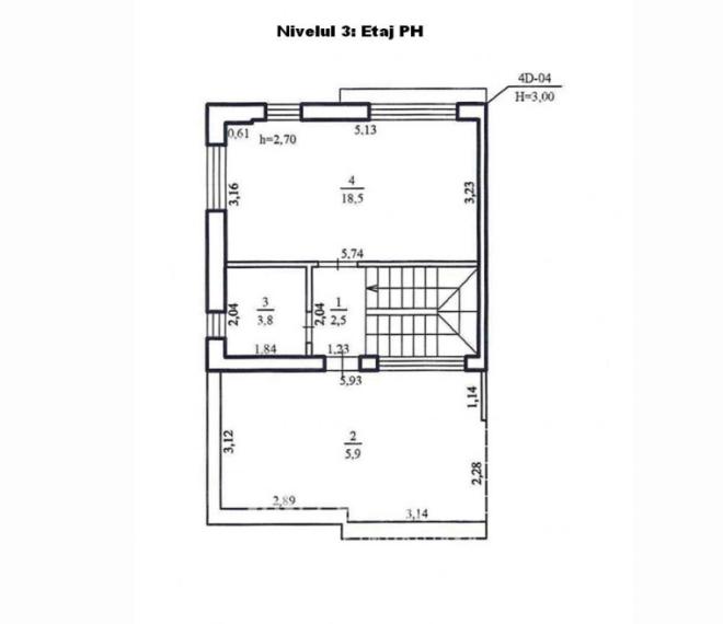 TownHouse în 3 nivele! Telecentru, str. Trifan Baltă, 164m2 Variantă Albă!: 11