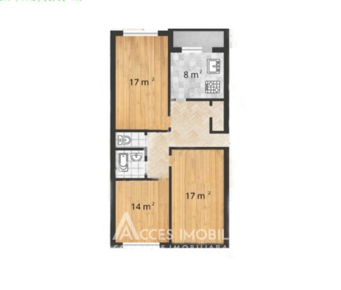 Botanica, bd. Traian, 3 camere! Seria MS! Bilaterală!: 21