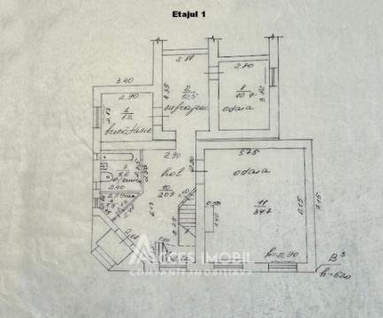 Casă în 2 nivele! Centru, Constantin Vârnav, 179m2. 4 ari! Euroreparație!: 34