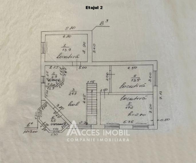 Casă în 2 nivele! Centru, Constantin Vârnav, 179m2. 4 ari! Euroreparație!: 35