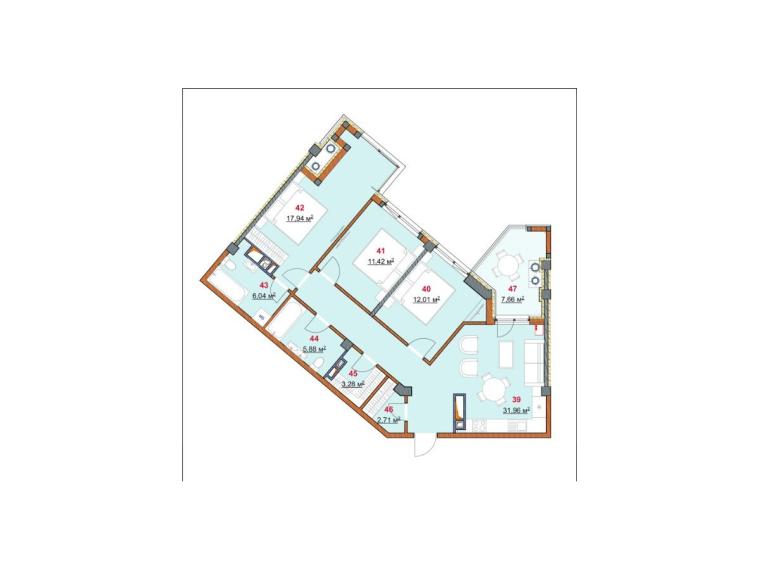 Penthouse! Solomon Construct! Botanica, str. Grenoble, 3 camere + living. GRENOBLE RESIDENCE!: 5