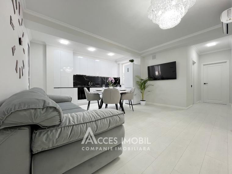 Bloc Nou! Buiucani, str. Paris, 3 camere + living. Euroreparație!: 0